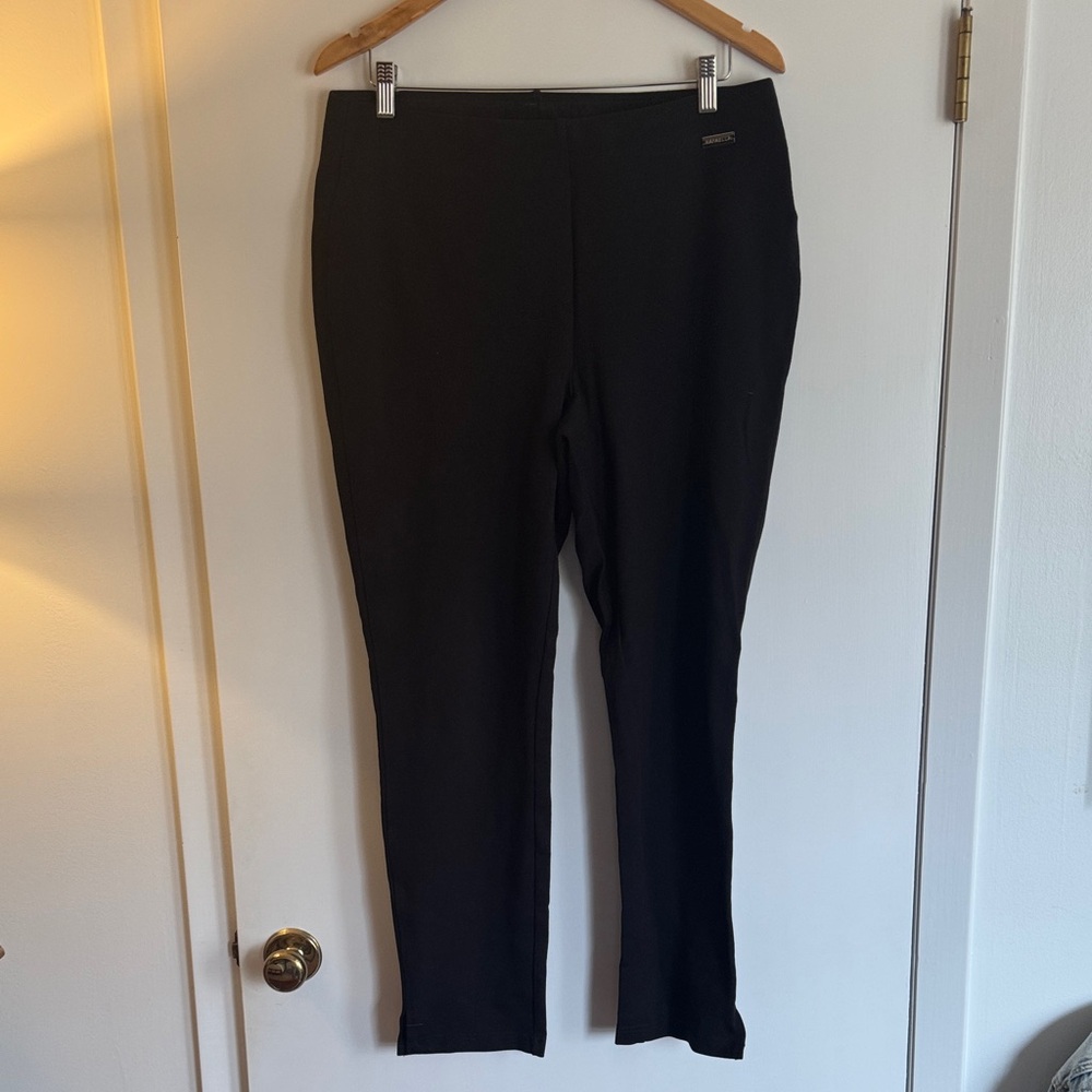 Rafaella Black Straight Leg Women's Pants
